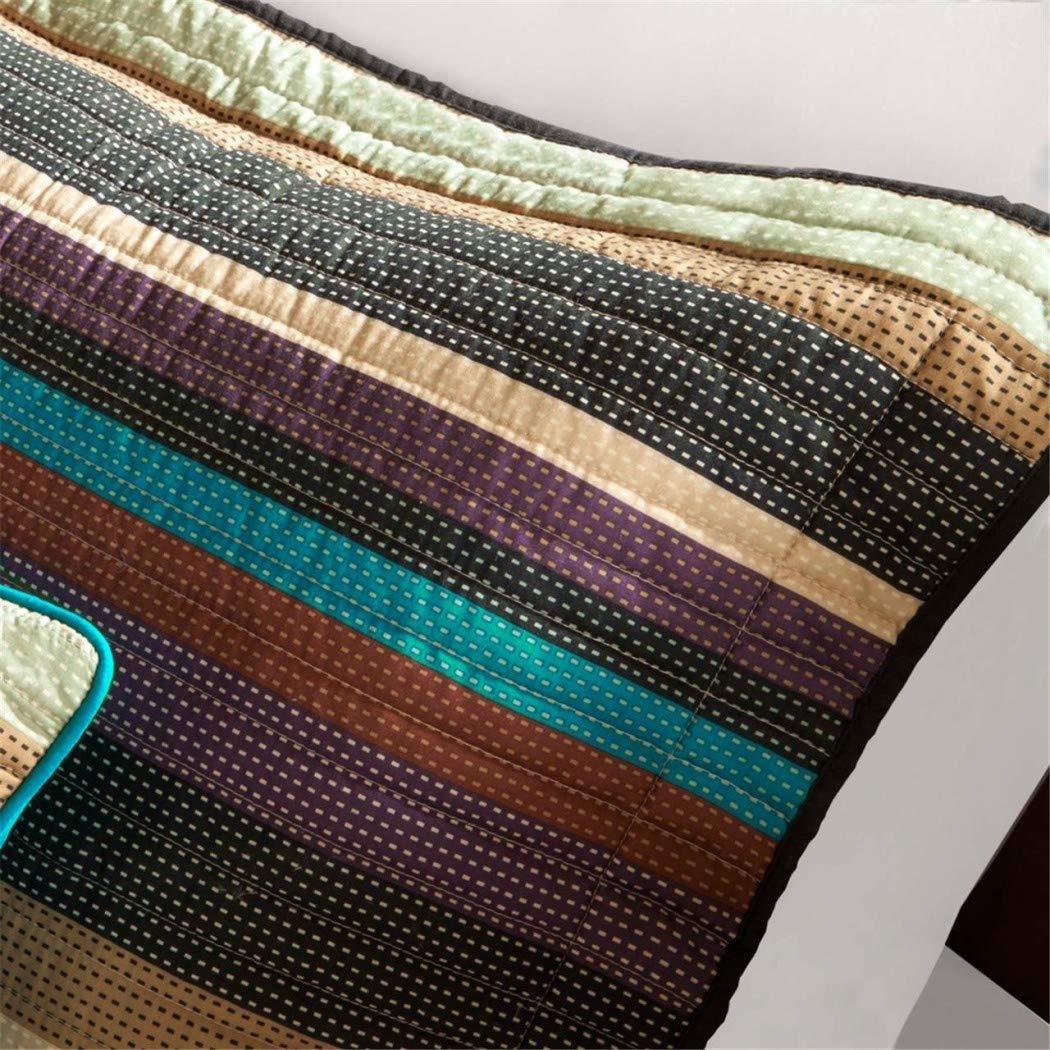 Authentic Southwest Turquoise Native American King Bedding Set - 6 Piece Bed in a Bag with Coverlet, Shams & Toss Pillows | Perfect for Southwestern Decor, Guest Rooms & Bohemian Bedroom Themes
