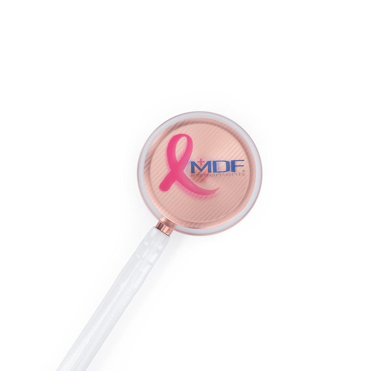 MD One® Adult Stethoscope - Breast Cancer Awareness Edition | Premium Medical Diagnostic Tool for Doctors, Nurses & Healthcare Professionals | Ideal for Hospitals, Clinics & Home Health Monitoring
