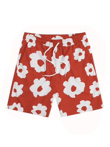 Red Floral Print