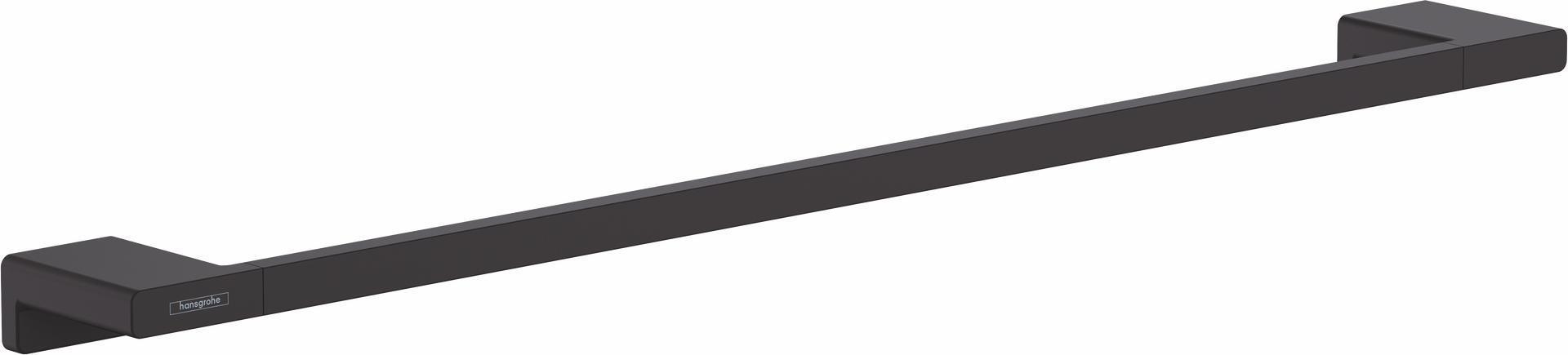 Hansgrohe AddStoris 24-Inch Matte Black Towel Bar 41747670 - Premium Bathroom Accessory for Modern Homes & Hotels