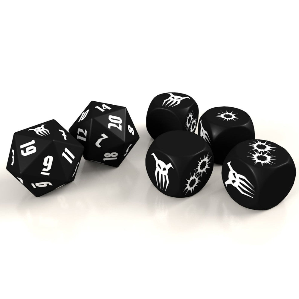 Achtung! Cthulhu 2d20: Black Sun Custom Dice Set for Tabletop RPG Gaming - Perfect for Call of Cthulhu and Horror Roleplaying Adventures