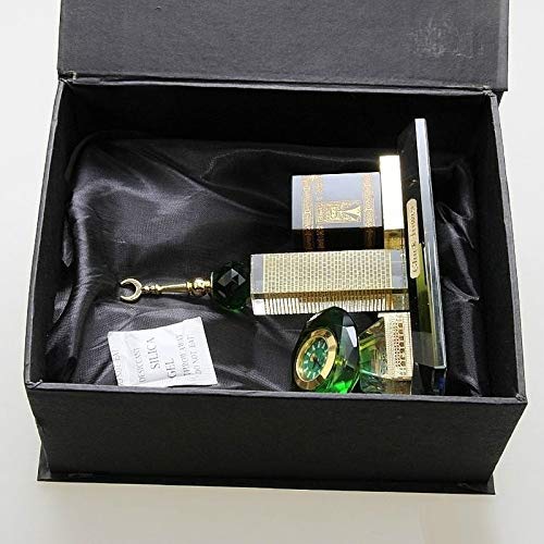 Kaaba 3 Piece Set - Islamic Car Accessories & Home Decor | Perfect Muslim Gift, Desktop Ornament, Table Decoration for Ramadan, Eid & Prayer Spaces