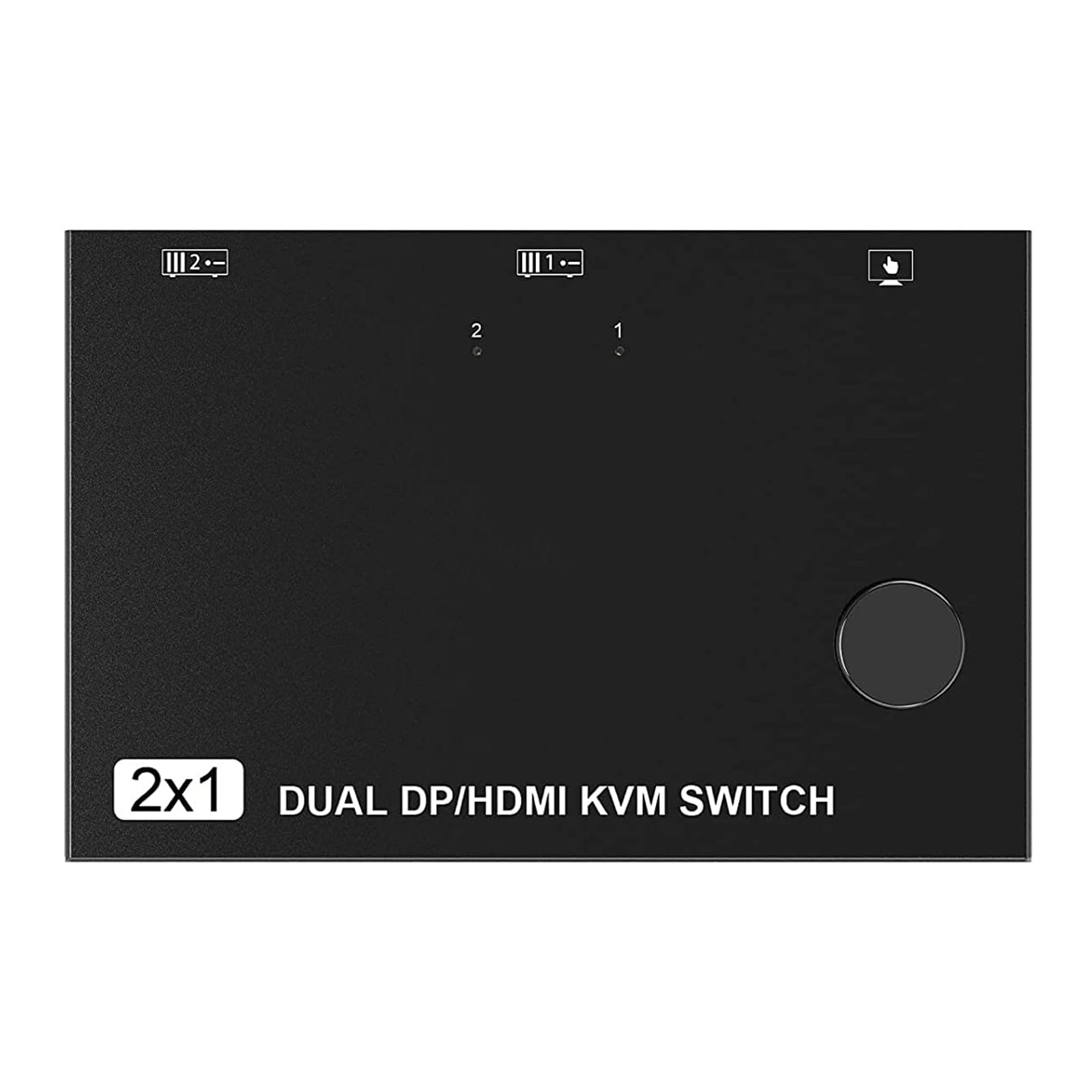 Glanhbnol 4K USB 3.0 KVM Switch - 2/4 Port HDMI KVM Switcher for Multiple Computers, Supports Keyboard Mouse Sharing, Ultra HD Resolution - Perfect for Home Office, Gaming & Multi-PC Workstations