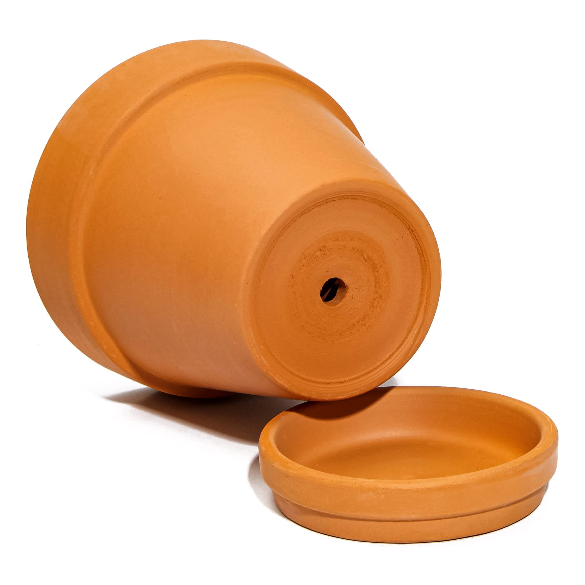 Juvale 4-inch Small Terracotta Pots (6-Pack) with Saucers & Drainage Holes - Clay Planters for Succulents, Flowers, Herbs - Perfect for Indoor Windowsills, Outdoor Gardens & Home Decor