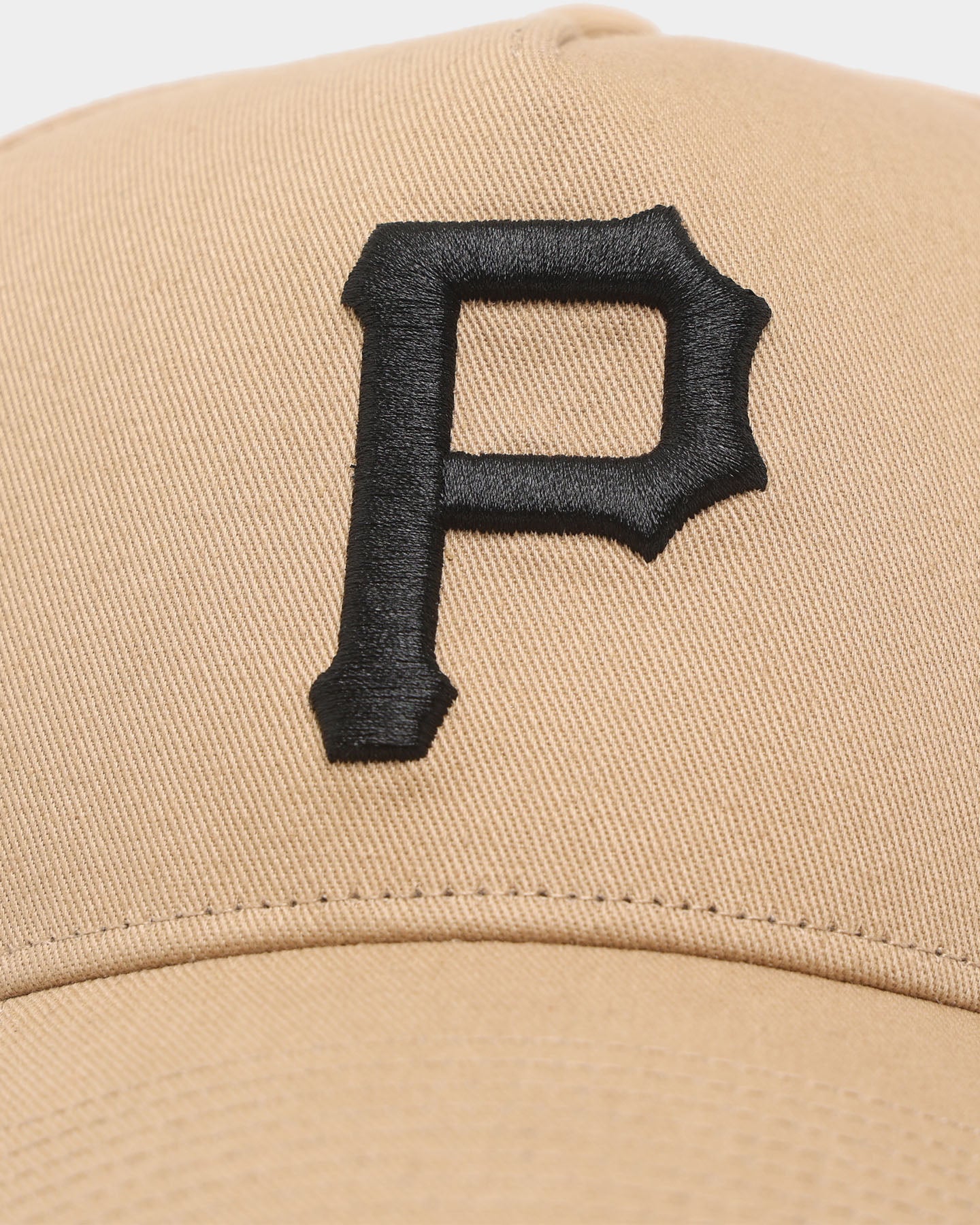 47 Brand Pittsburg Pirates 'Khaki Stadium' Sure Shot 47 MVP DT Snapback Hat - Khaki/Black Adjustable Baseball Cap for Men & Women - Perfect for Sports Games, Casual Wear & Fan Collections