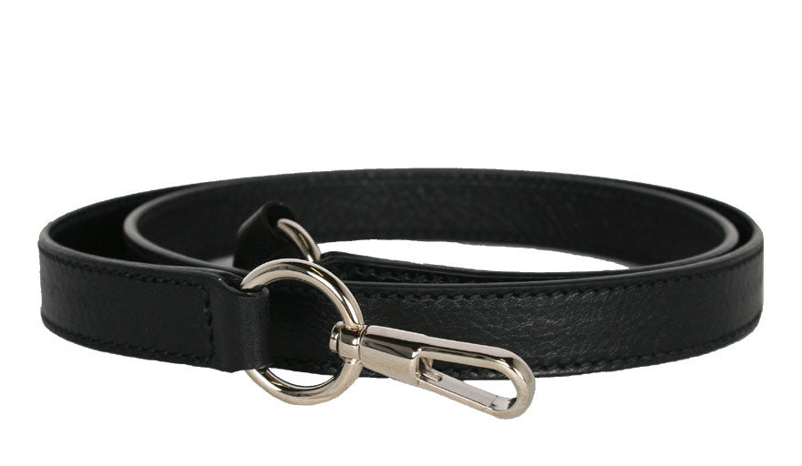 Stylish Black Crossbody Bag Strap with Durable Silver Hardware - Perfect for Travel, Work & Everyday Use
