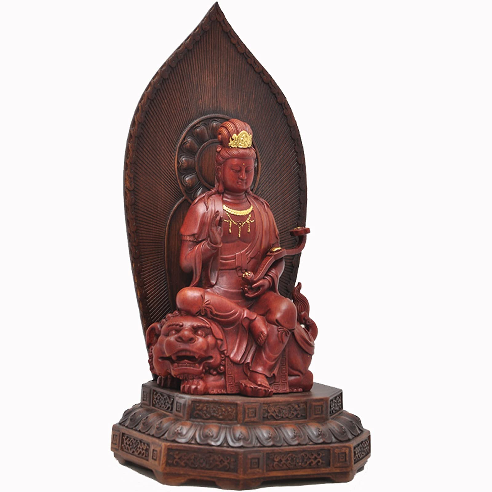 liushop Guanyin Avalokitesvara Buddha Statue - Handcrafted Buddhist Sculpture for Home Altar, Meditation Room & Spiritual Decor | Perfect for Buddhist Shrines, Yoga Spaces & Feng Shui Home Decor