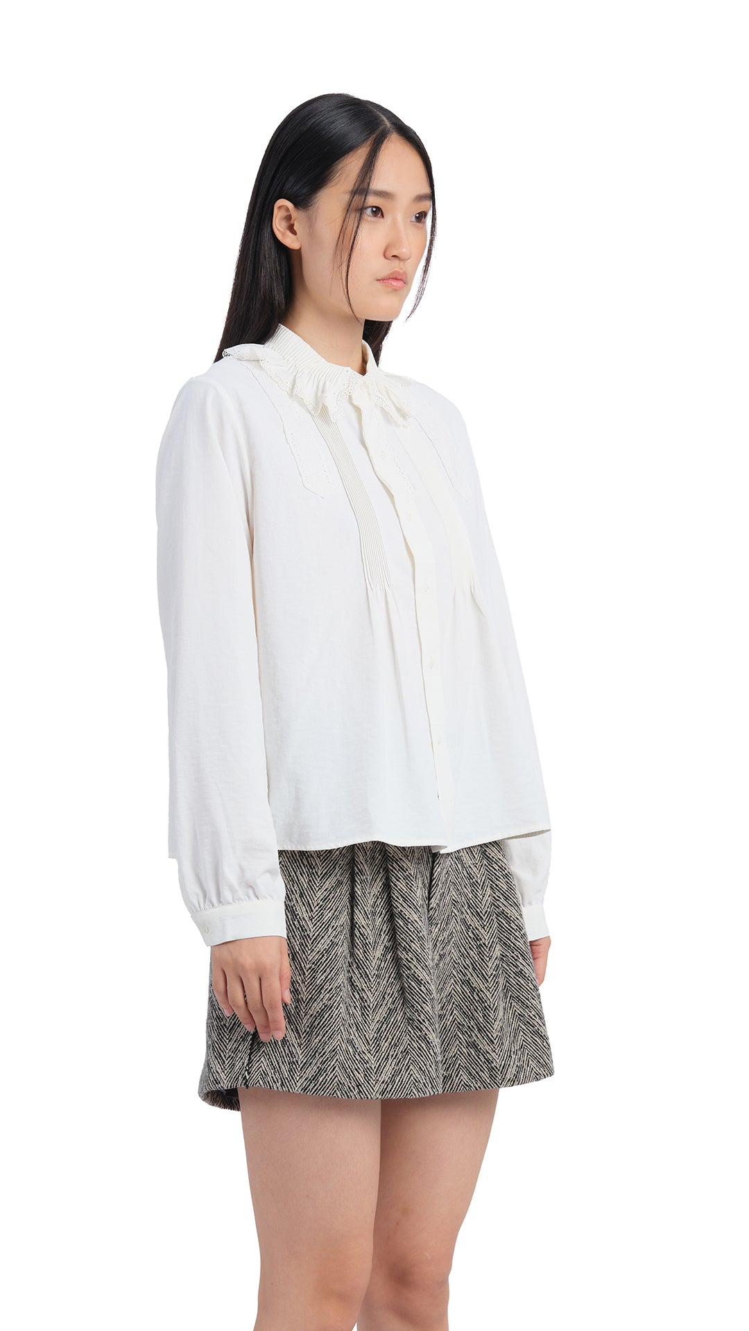 Embroidered Lace Trim Blouse - Elegant Women's Fashion Top for Casual & Formal Wear | Perfect for Office, Party & Special Occasions