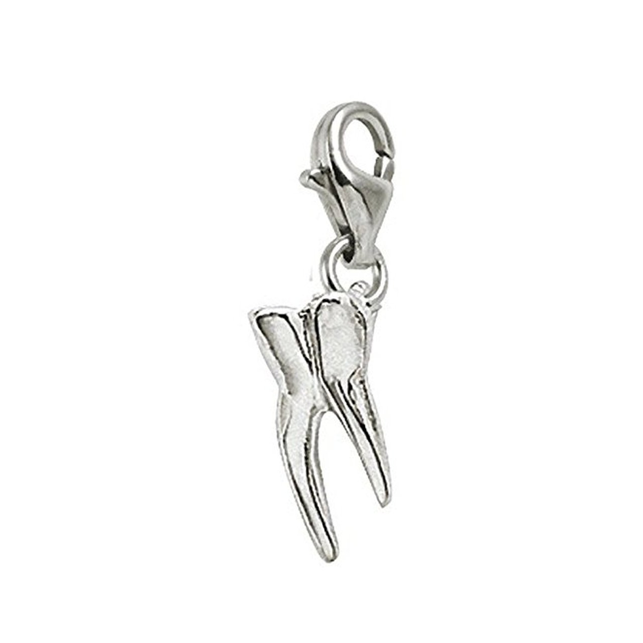 Tooth Charm with Lobster Claw Clasp - Durable Jewelry Charms for Bracelets & Necklaces - Perfect for DIY Jewelry Making, Gifts, and Fashion Accessories