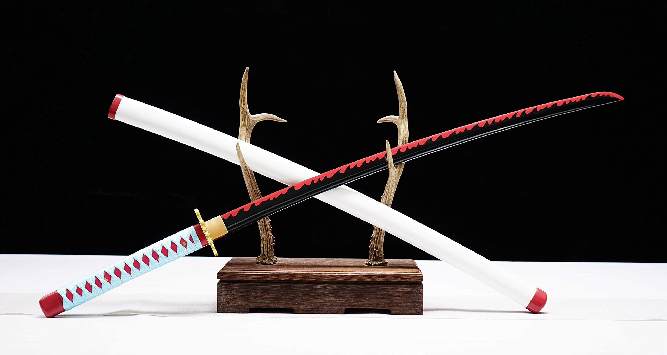 Demon Slayer Sword - Kimetsu no Yaiba Tanjiro Kamado & Shinobu Kocho Cosplay Replica - Carbon Steel Anime Weapon for Collectors & Cosplay - Perfect for Halloween, Conventions & Display
