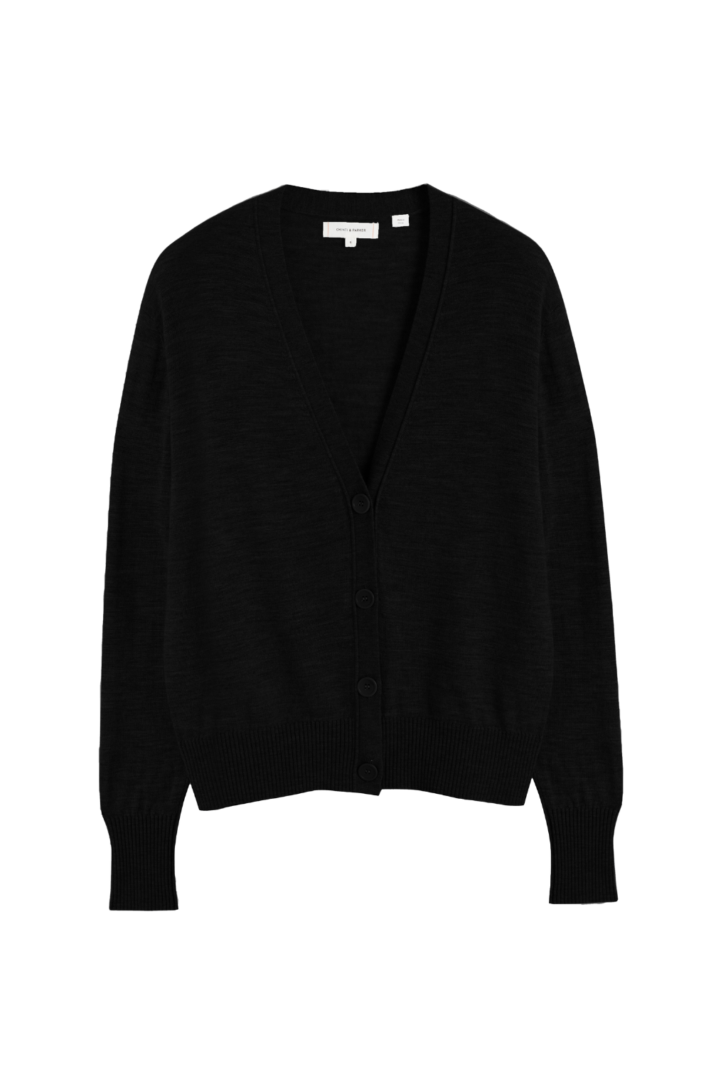 Premium Black Pure Merino Wool Cardigan for Women & Men - Soft & Warm Winter Sweater for Office, Travel & Casual Wear