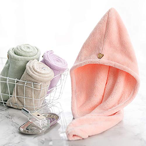 Quick-Dry Coral Velvet Hair Towel Cap - Super Absorbent for Shower & Bath