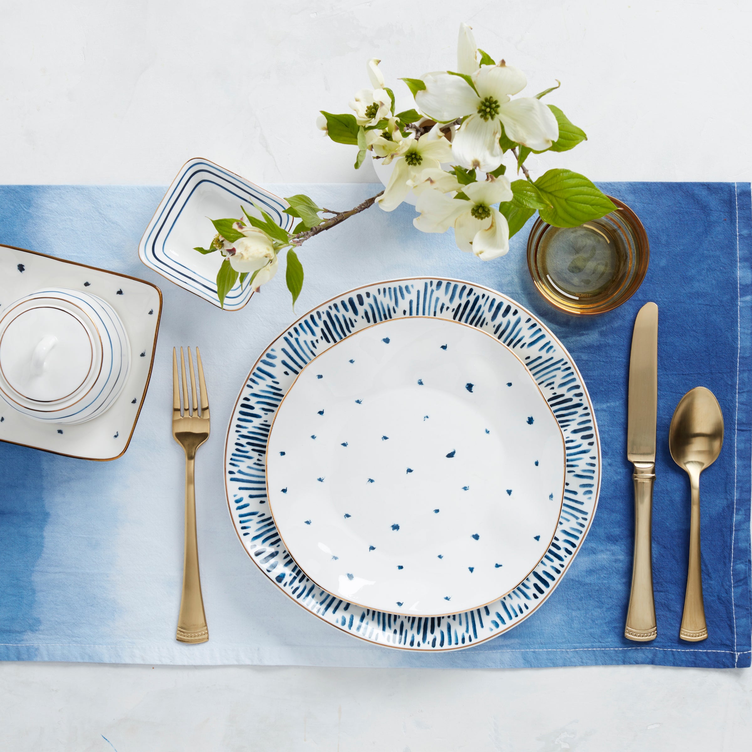 Blue Bay 12-Piece Elegant Porcelain Dessert Plate Set - Perfect for Afternoon Tea, Dinner Parties & Holiday Entertaining
