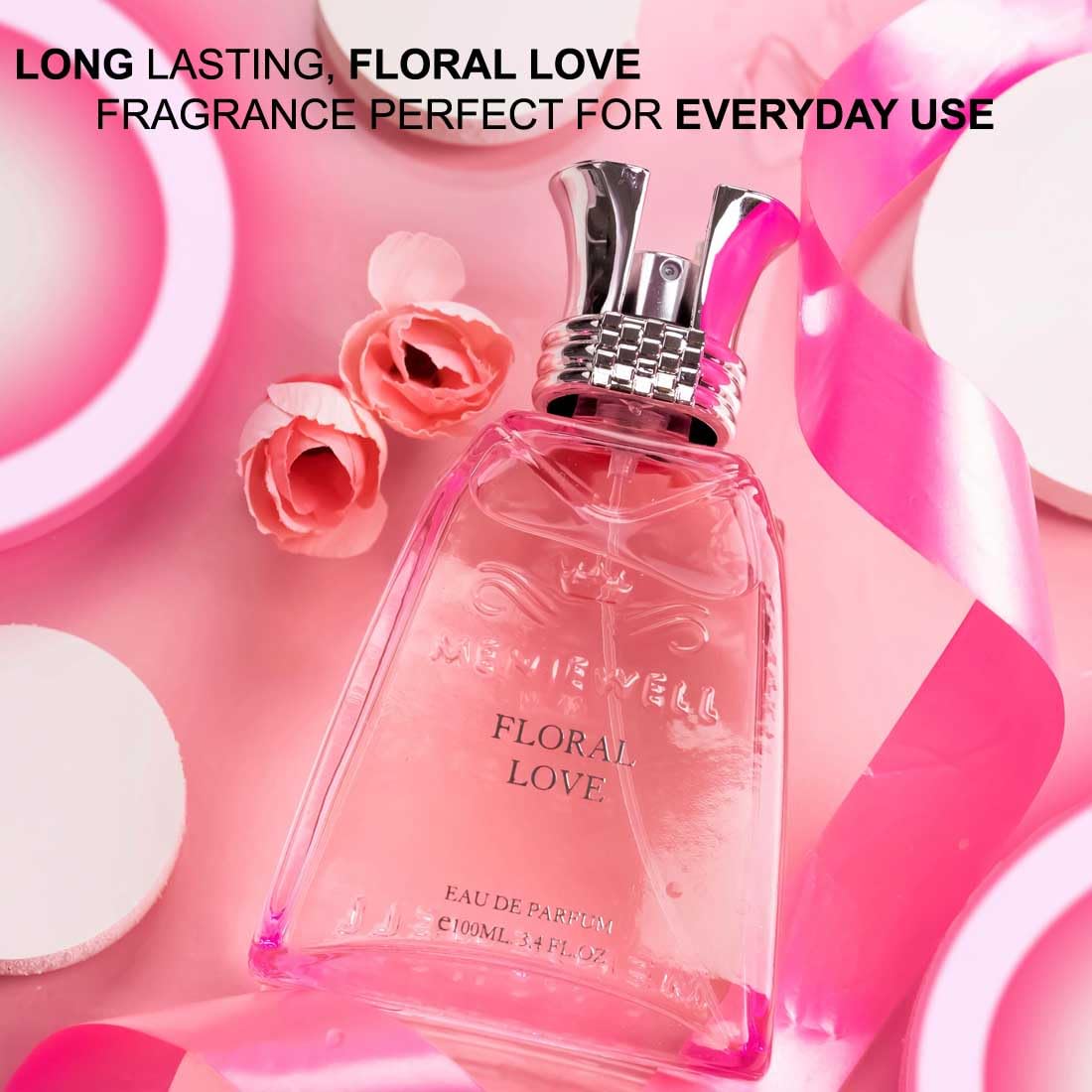 Menjewell Floral Perfume for Women - Long Lasting Fragrance, 100ml Eau de Parfum - Perfect for Daily Wear, Date Nights & Special Occasions