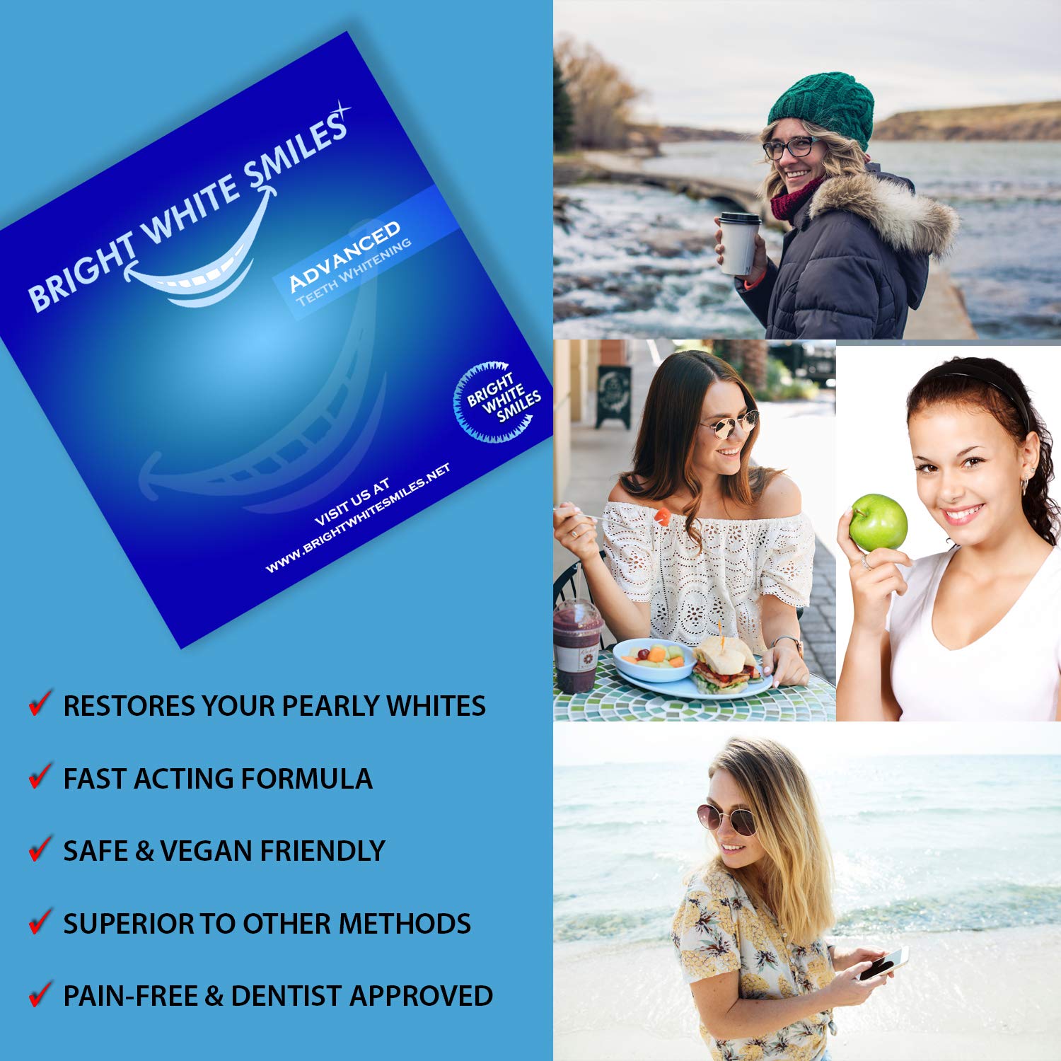 Professional Teeth Whitening Kit with LED Light - 2X 5ml 35% Carbamide Peroxide Gel, Comfort Fit Mouth Tray & Case | Bright White Smiles at Home | Safe & Effective Whitening Treatment for Coffee, Wine & Smoking Stains | Perfect for Special Occasions & Daily Confidence Boost