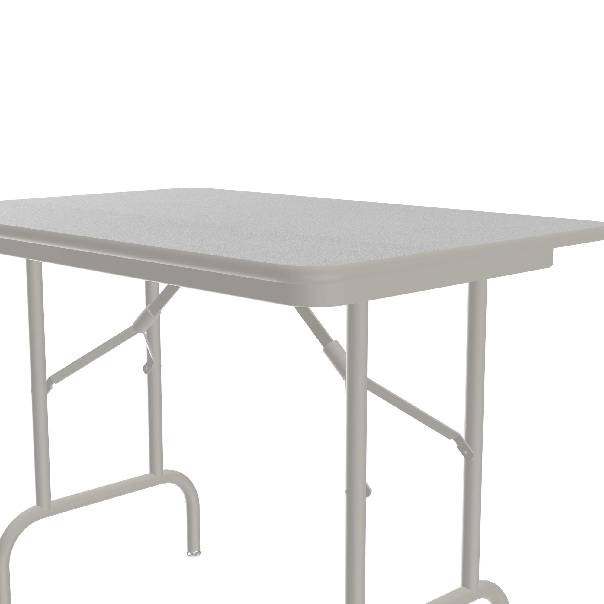 Correll 24x36 Inch Heavy Duty Folding Table with Gray Granite Melamine Top - 26.5