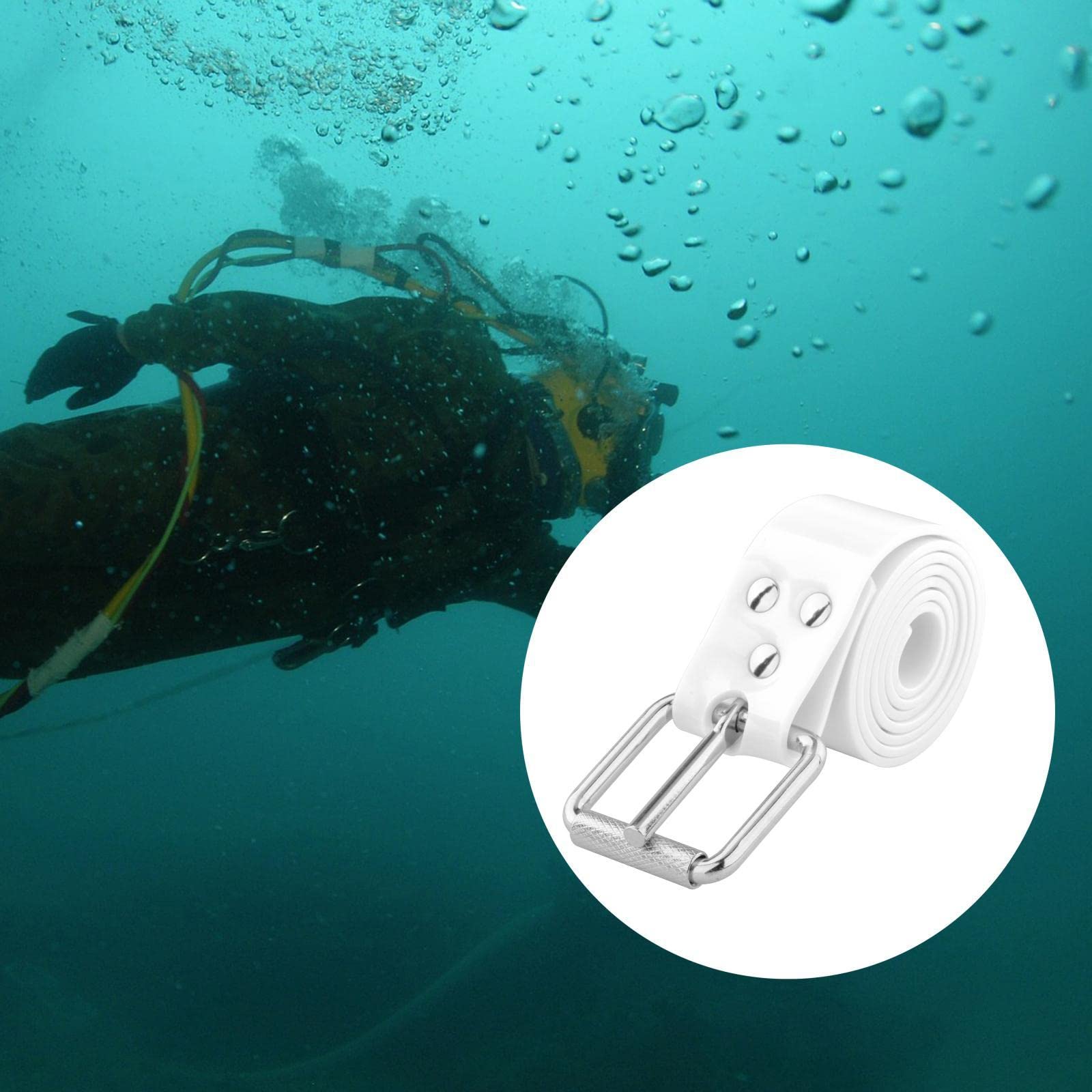 Adjustable Scuba Diving Weight Belt for Men & Women - Comfortable Neoprene Padded Dive Belt with Quick Release Buckle - Perfect for Snorkeling, Freediving and Underwater Photography