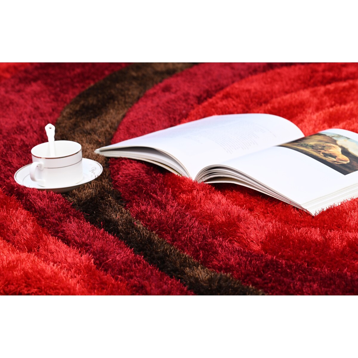 Premium 3D Shaggy Hand Tufted Area Rug - Soft Fluffy Non-Slip Living Room Carpet for Bedroom, Nursery & Home Decor - Cozy & Stylish Floor Mat for Comfortable Relaxation
