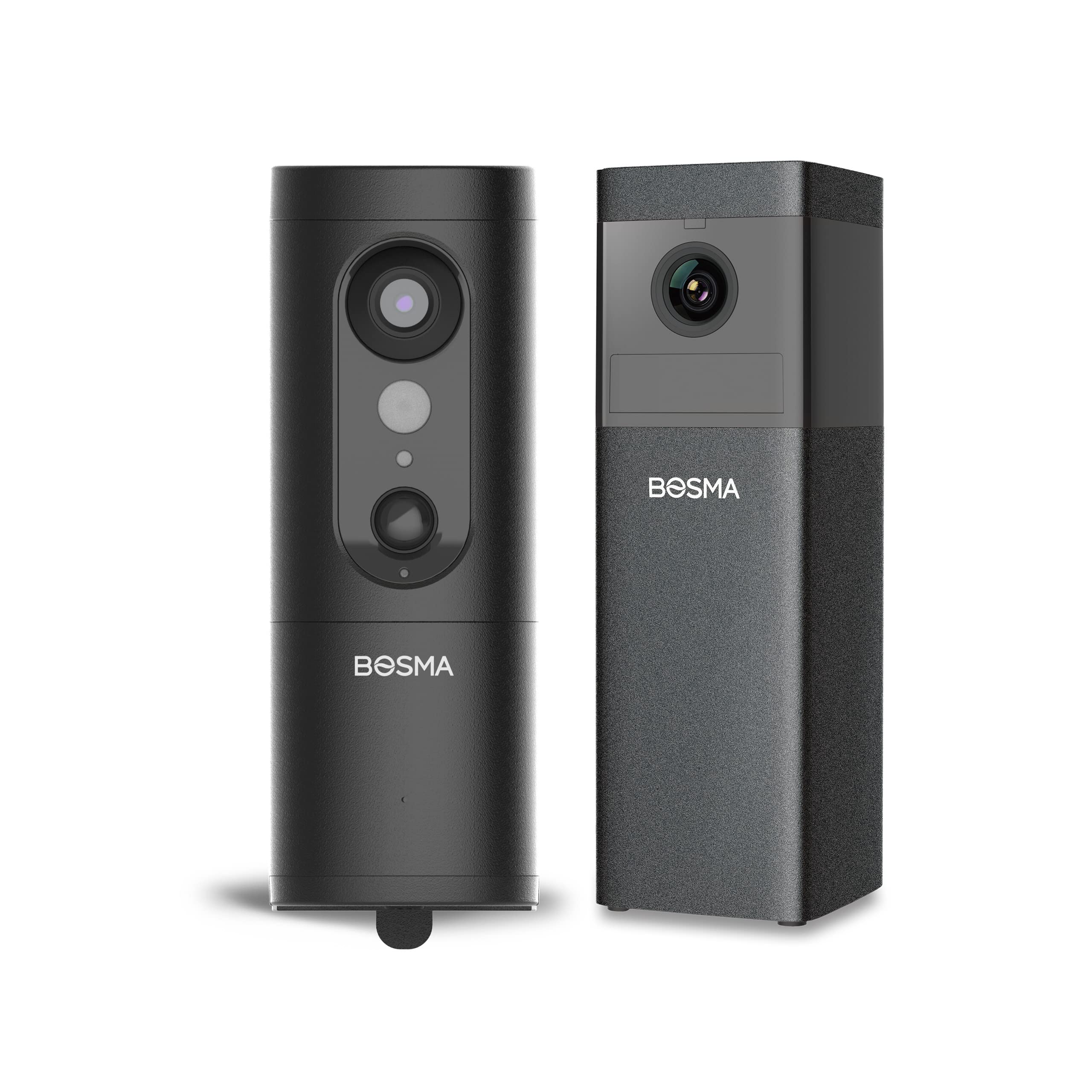 Bosma EX Pro Wired 2K Spotlight AI Security Camera with Auto Person Tracking & X1 360° Indoor Camera Bundle - Weatherproof Outdoor Surveillance & Home Monitoring System for Front Door, Backyard, Baby Room, and Office Security