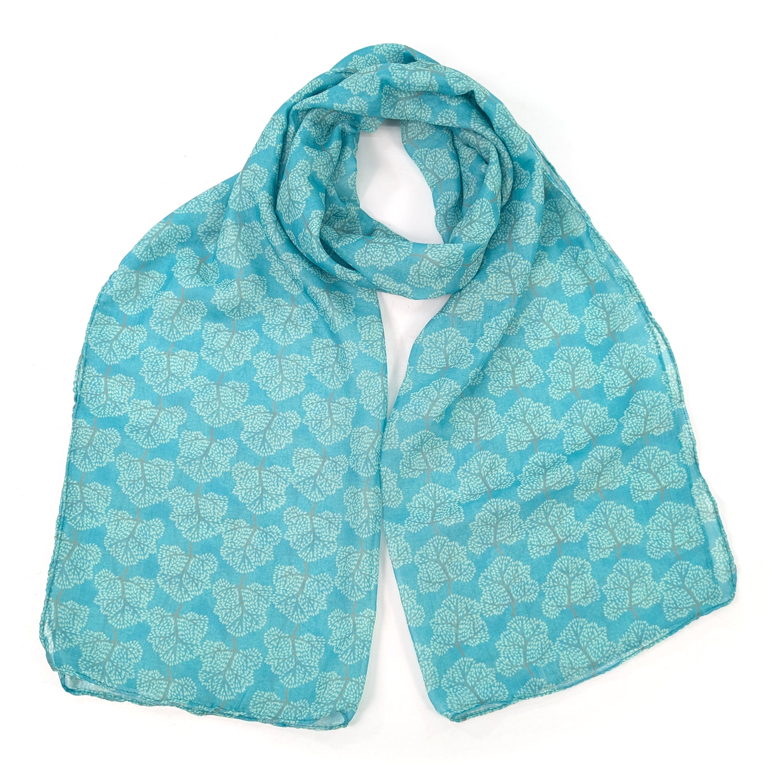 Exclusive Green Tree of Life Scarf (50x180cm) - Soft Fashion Accessory for Women, Winter Warm Shawl, Perfect for Holiday Gifts, Parties & Outdoor Activities