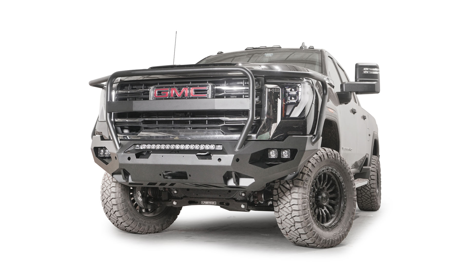 2024 GMC 2500/3500 HD Heavy Duty Matrix Front Bumper - Durable Off-Road Replacement for Sierra & Silverado Trucks - Perfect for Towing, Off-Roading & Truck Customization