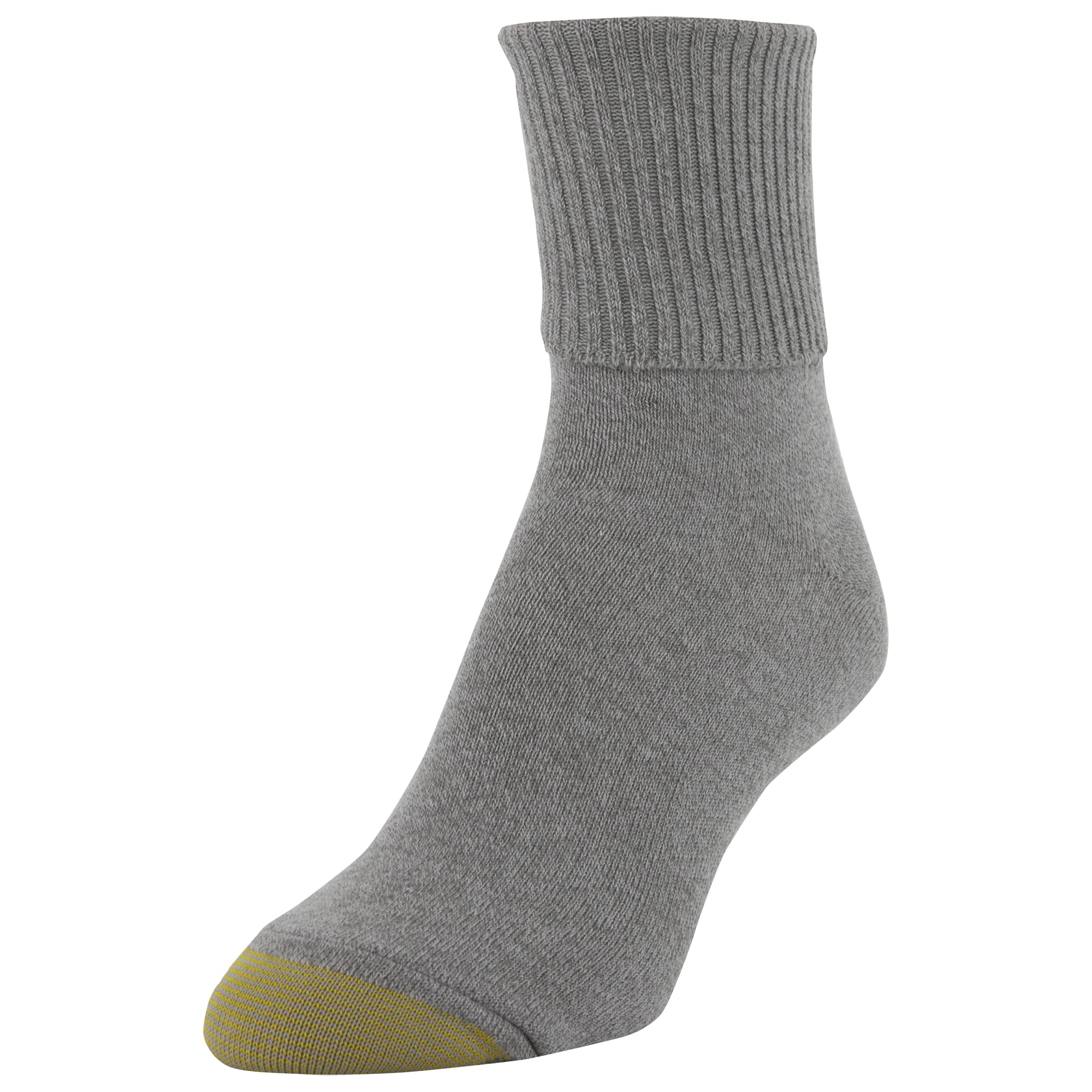 GOLDTOE Women's Classic Turn Cuff Socks 6-Pack - Comfortable Cotton Ankle Socks for Everyday Wear, Work & Casual Outfits