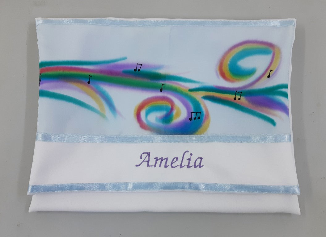 Personalized Name Embroidery Tallit Bag - Custom Jewish Prayer Shawl Storage Pouch for Synagogue, Bar Mitzvah & Jewish Ceremonies