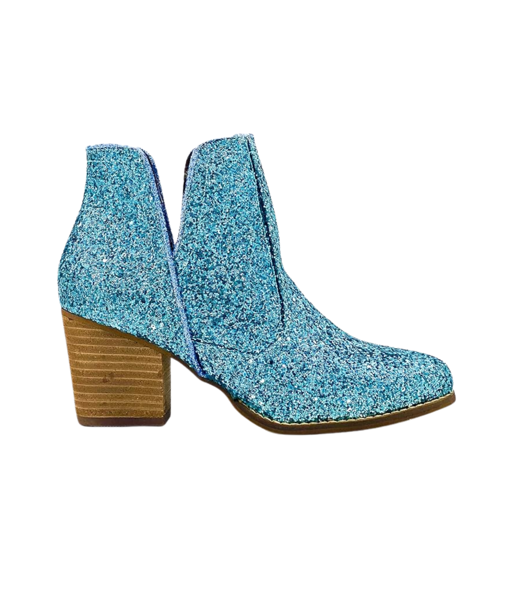 Fiera Booties in Blue | Women's Stylish Ankle Boots for Fall & Winter | Perfect for Casual Outfits, Office Wear & Date Nights