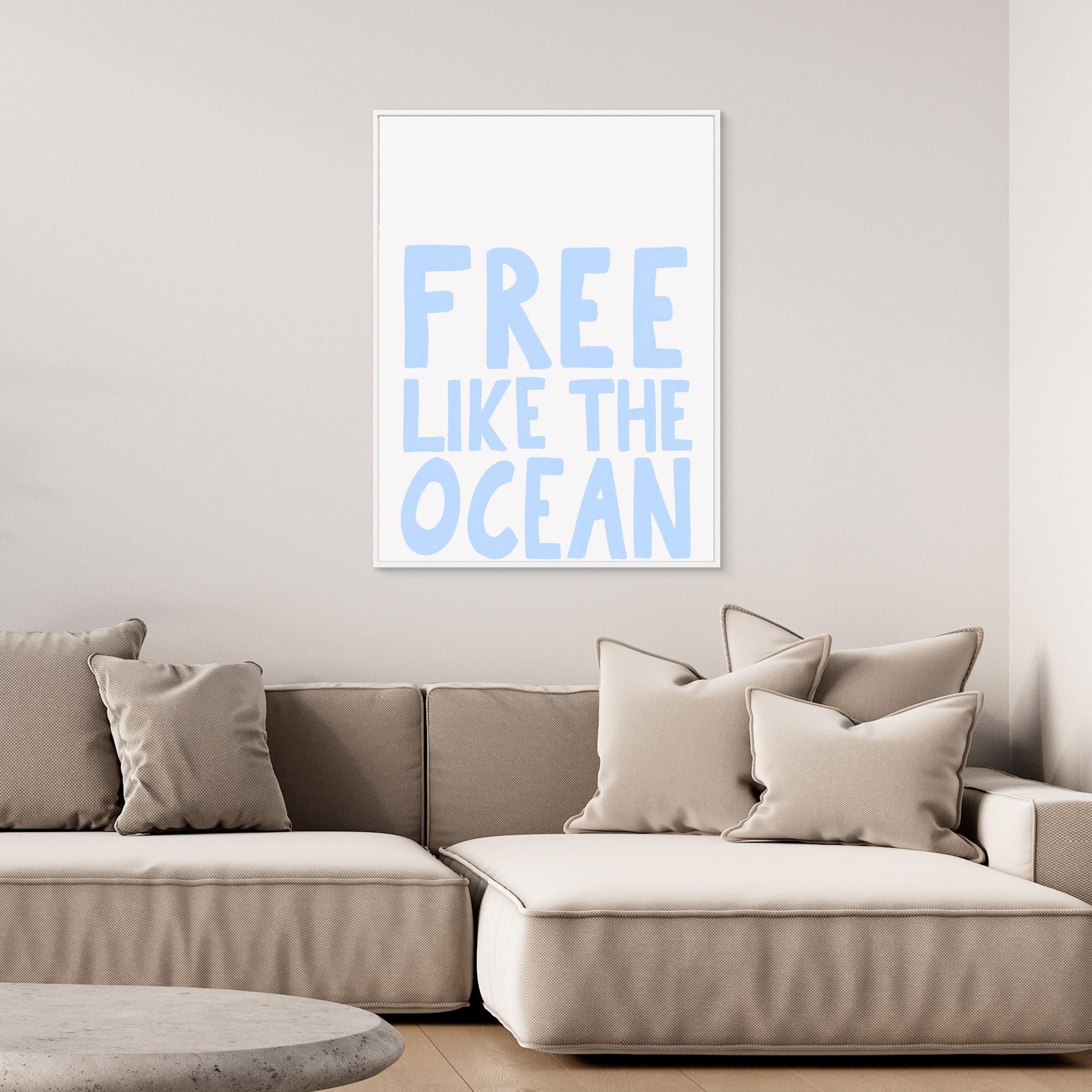 Canvas Print - Free Like the Ocean by Athene Fritsch | Wall Art for Living Room, Bedroom & Office Decor | Premium Gallery Wrapped Canvas Painting