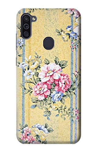 Vintage Floral Phone Case for Samsung Galaxy M11 - Protective Cover with Flower Design for Women, Girls | Perfect for Everyday Use, Travel & Gift Giving