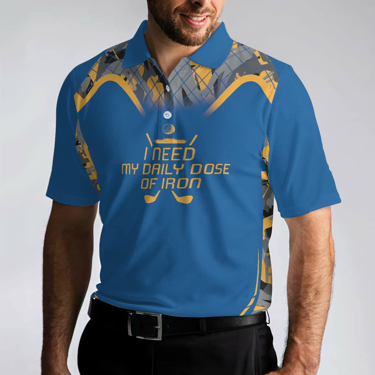 HYPERFAVOR Men's Sporty Golf Polo Shirts - Breathable Short Sleeve Performance Shirt for Golf & Casual Wear - Perfect for Golf Courses, Club Events & Summer Outings