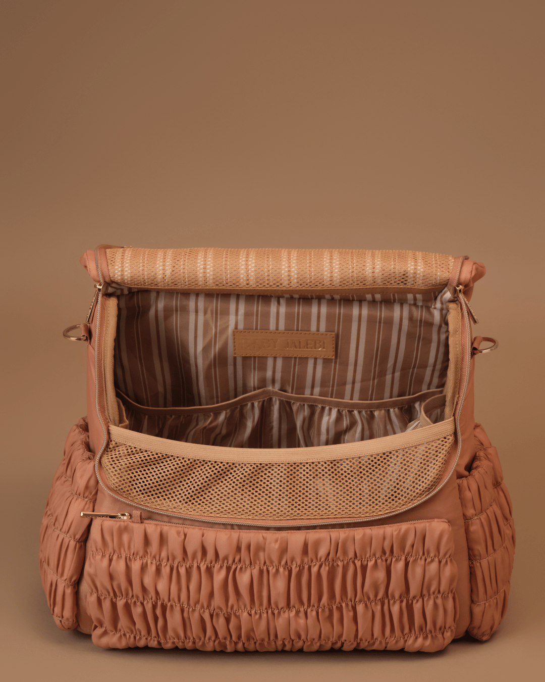 Premium Dune Diaper Bag in Dusty Rose - Stylish & Spacious Baby Essentials Organizer for Moms on the Go - Perfect for Daycare, Travel & Everyday Use