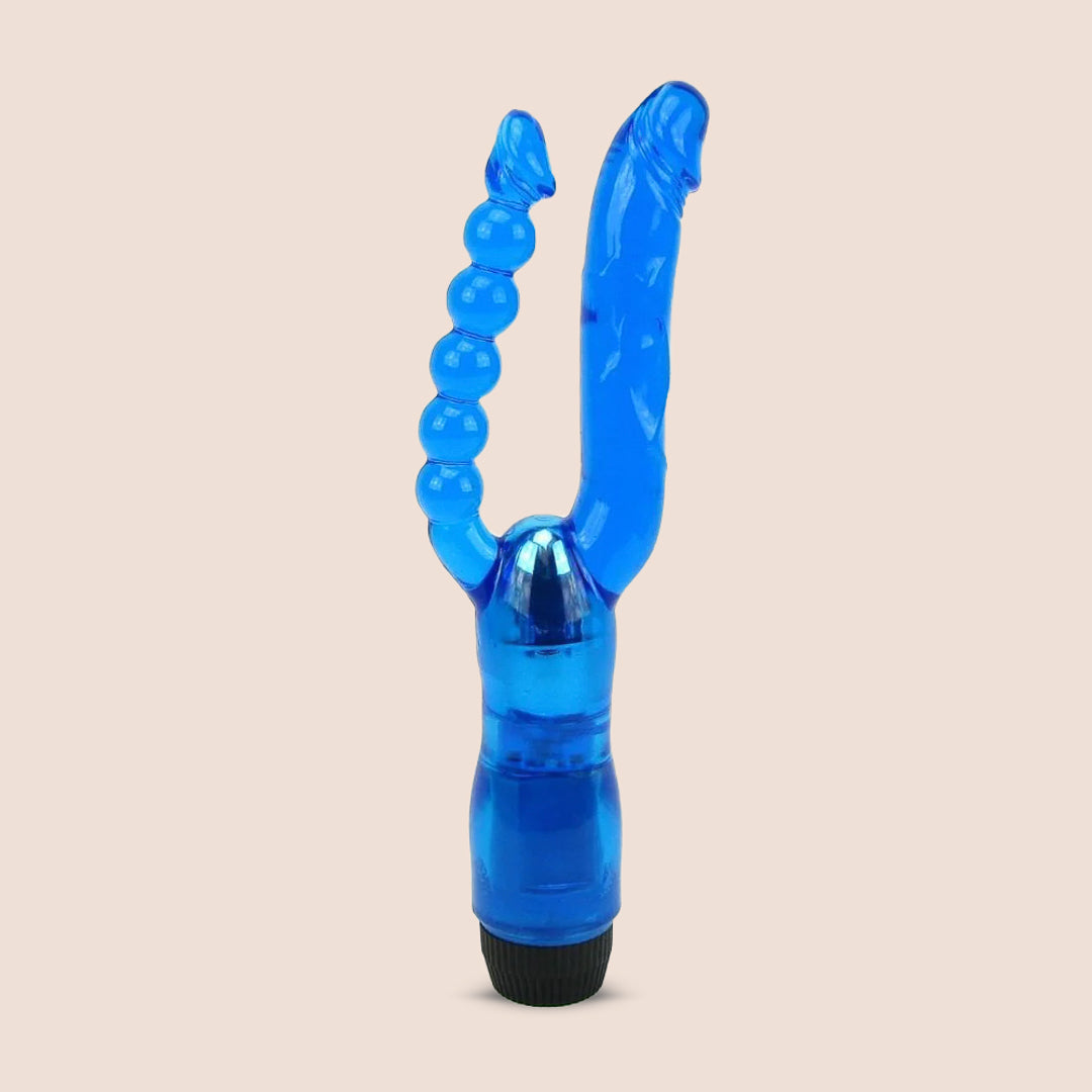 CalExotics Dual Penetrator Vibrator - Powerful Dual Beads & Dildo for Women | G-Spot & Clitoral Stimulation | Perfect for Couples Play & Solo Pleasure