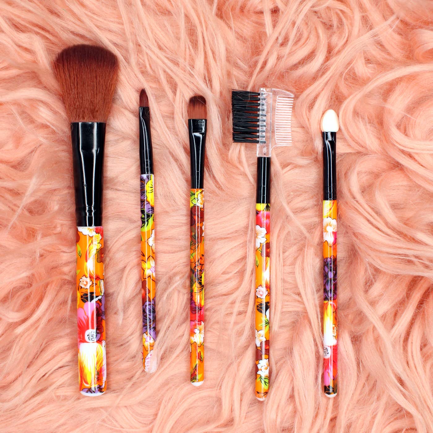 Professional Makeup Brush Set for Women & Girls - 2 Piece Cosmetic Brush Kit for Foundation, Blush, Eyeshadow - Perfect for Travel & Everyday Makeup Application