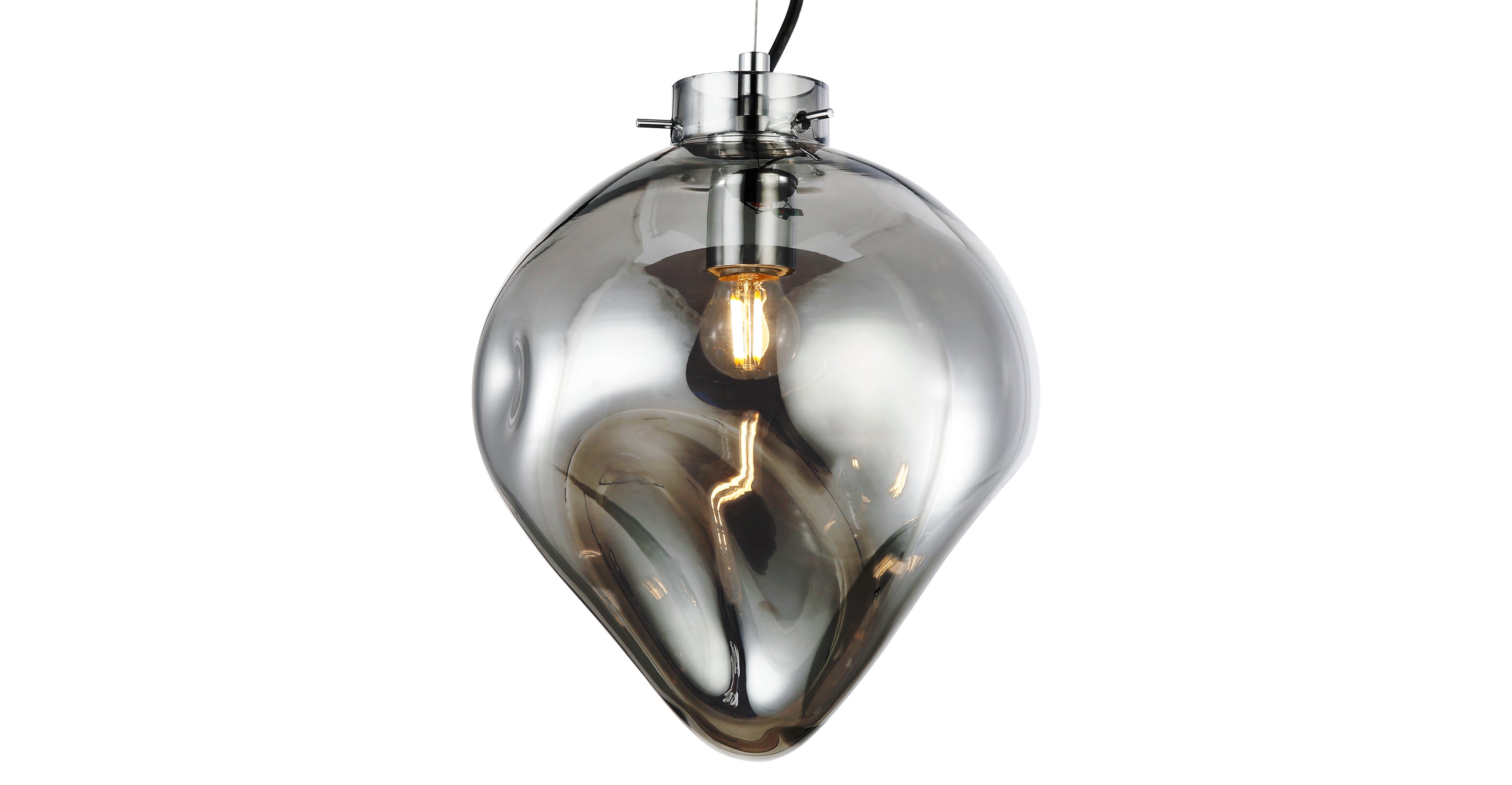Modern Bette Pendant Light Fixture - Sleek Hanging Chandelier for Kitchen Island, Dining Room & Bedroom Lighting - Adjustable Height Contemporary Ceiling Lamp