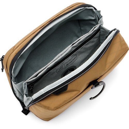 Peak Design Wash Pouch Coyote - Waterproof Travel Toiletry Bag for Men & Women | Compact Organizer for Shampoo, Toothbrush & Cosmetics | Perfect for Camping, Gym & Air Travel