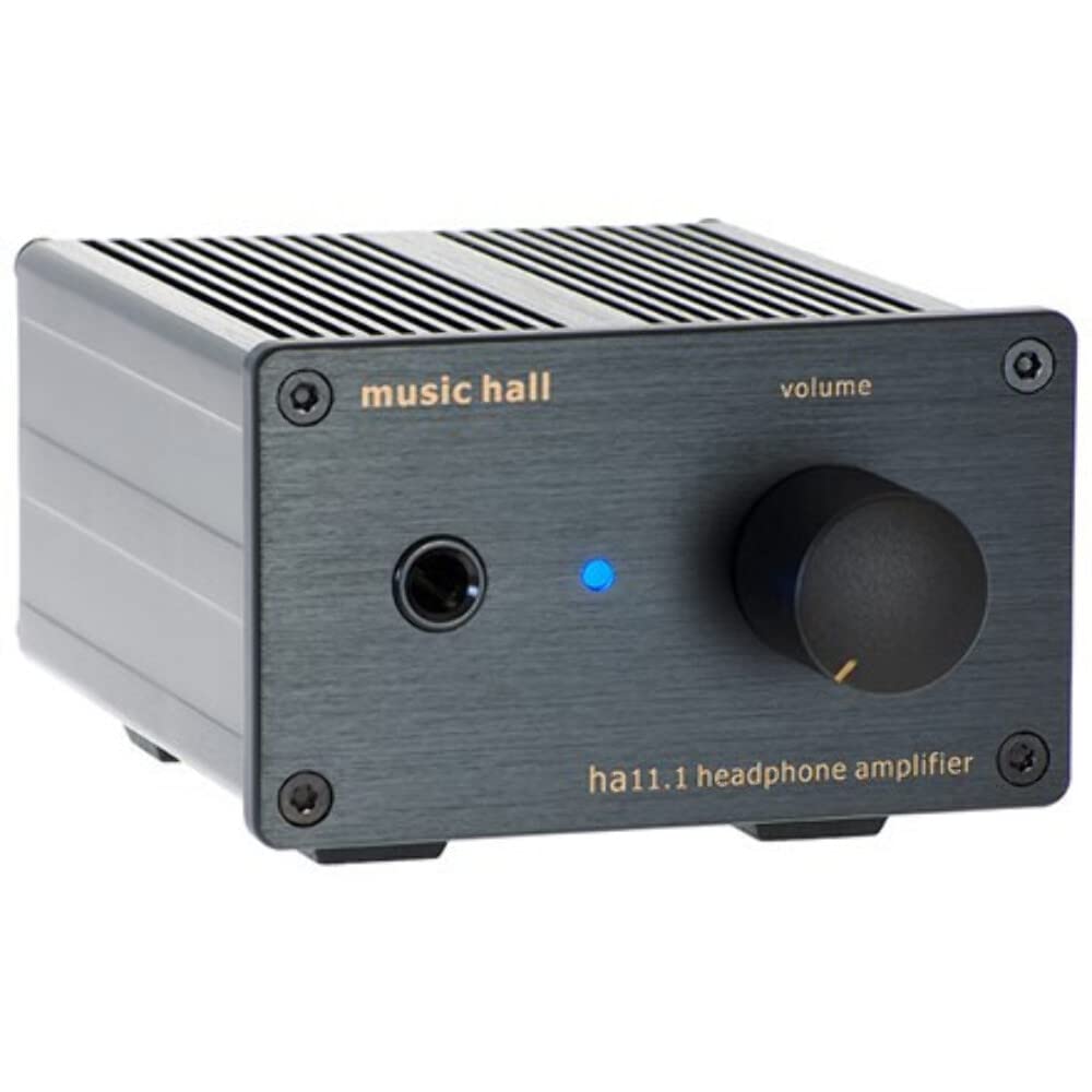 Music Hall HA11.1 Ultra-Low-Noise Headphone Amplifier - High Fidelity Audio for Audiophiles, Aluminum Chassis - Perfect for Home Studio & Critical Listening