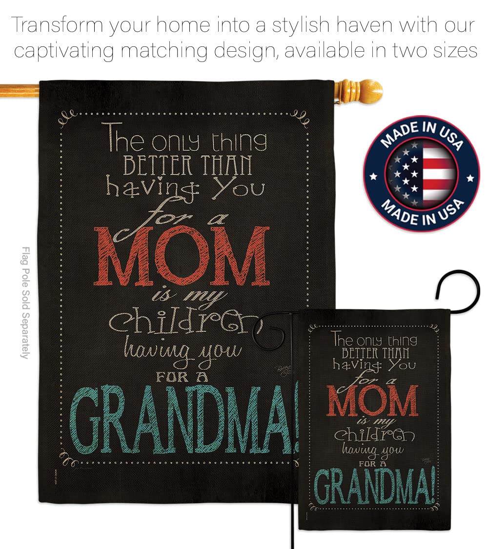 Mom & Grandma Garden Flag Set - Double-Sided Flower Design for Mother's Day & Family Decor