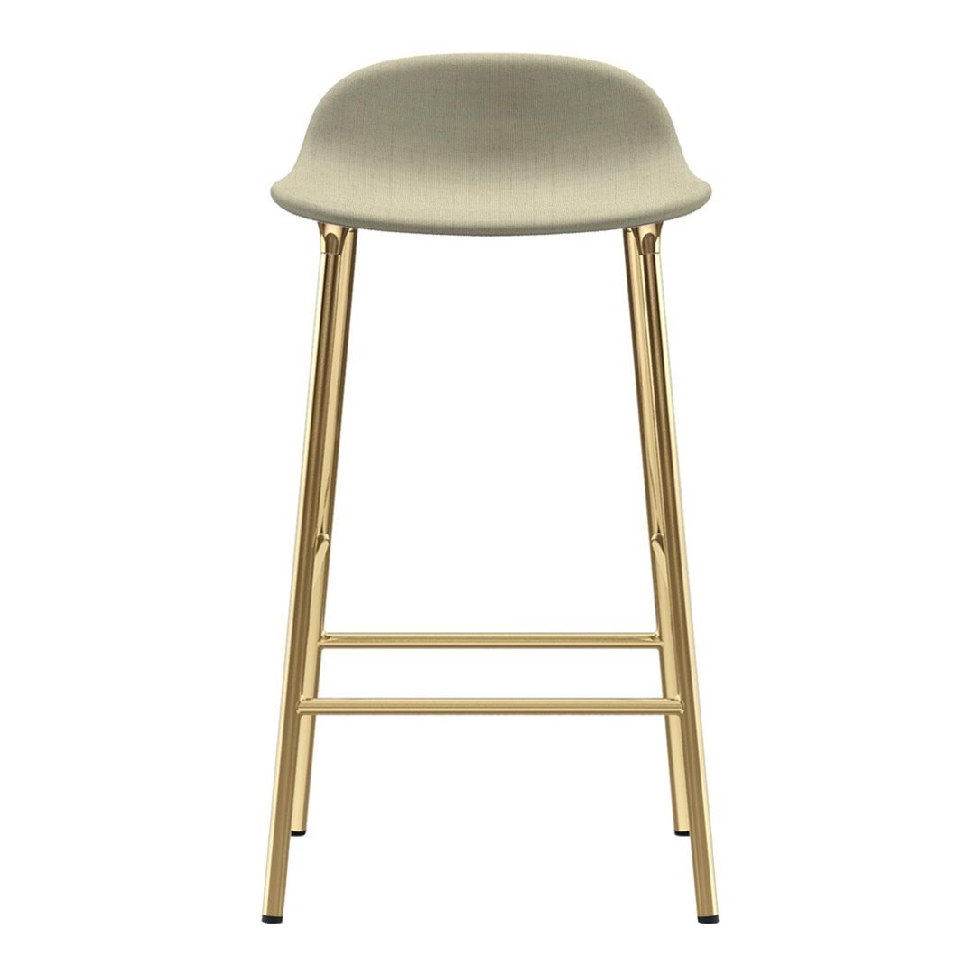Modern Form Counter Stool with Sturdy Metal Legs & Comfortable Upholstered Seat - Perfect for Kitchen Islands, Breakfast Bars & Home Decor