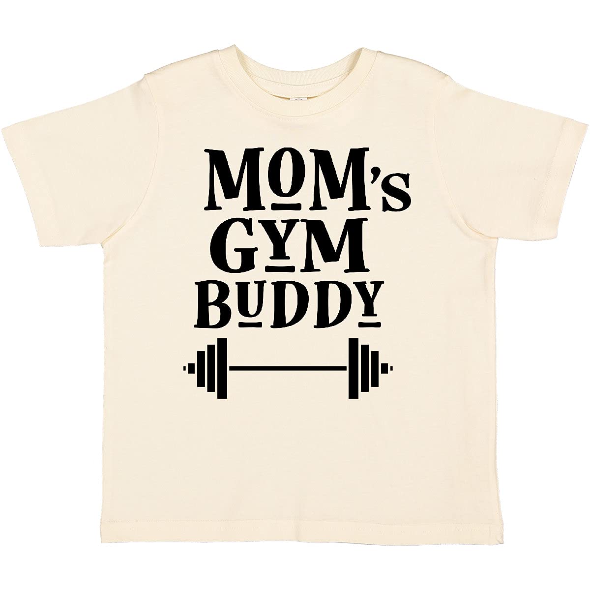 Inktastic Mom's Gym Buddy Fitness Workout Toddler T-Shirt - Comfortable Cotton Tee for Active Moms & Toddlers - Perfect for Gym, Yoga & Playdates