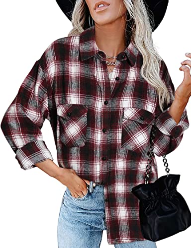 Plaid Wine Red