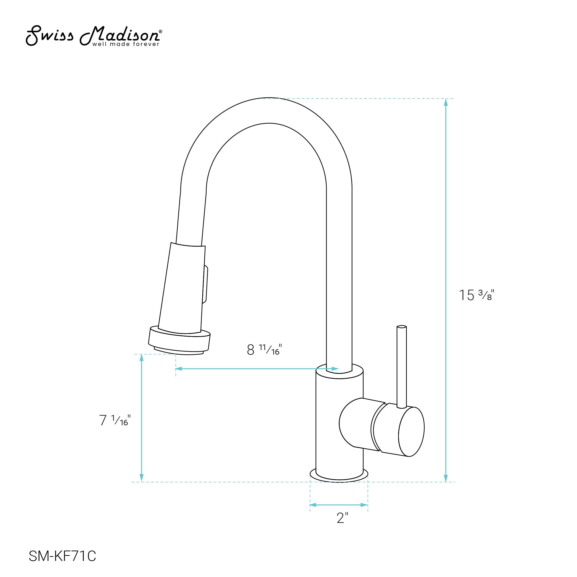 Nouvet Chrome Single Handle Pull-Down Kitchen Faucet - Modern Design for Sink, Dishwashing & Food Prep | Easy Installation & Durable Finish