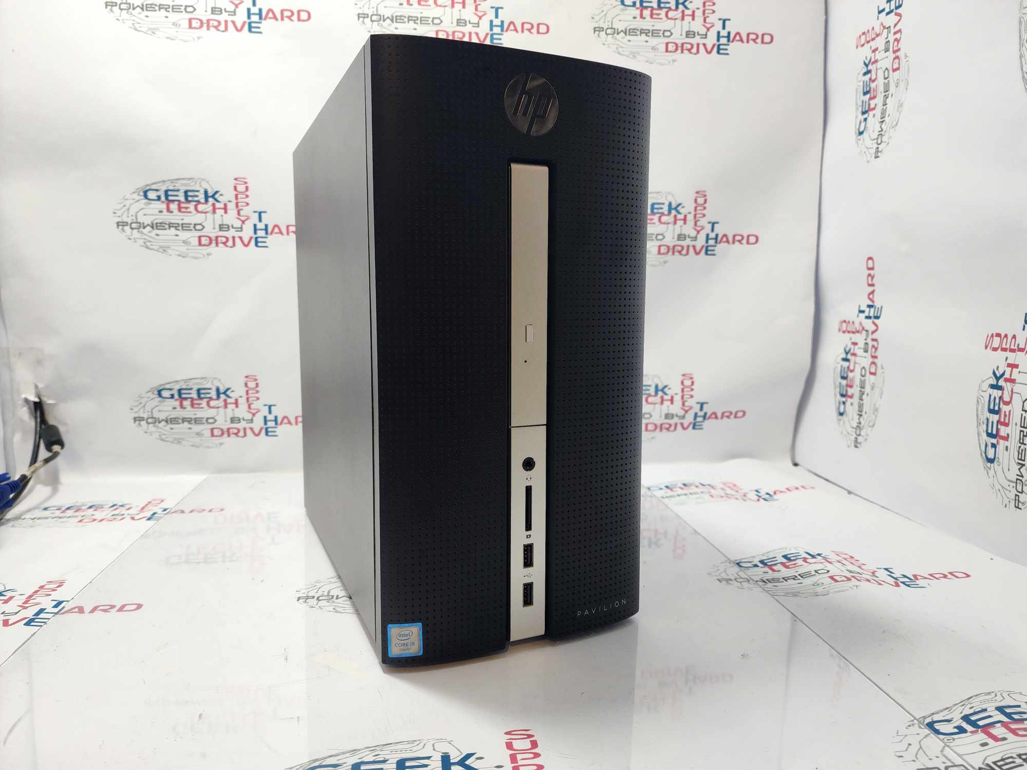 Refurbished HP Pavilion 510 p020 Desktop Computer - 256GB SSD, 8GB RAM, Black (Grade B) | Fast Performance for Home Office, Gaming & Everyday Computing