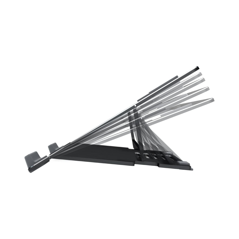 Cooler Master MNX SSEK NNNNN R1 CM Ergostand Air Slim Laptop Stand - Adjustable Height, Portable & Lightweight Notebook Cooling Stand for MacBook, Dell, HP (Black) - Perfect for Office, Home & Travel Use