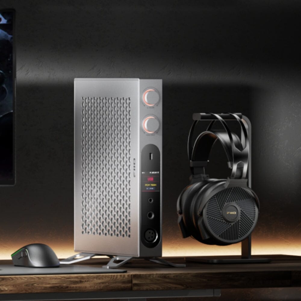 FiiO K19 Professional Studio Grade Dual ES9039SPRO DAC & Headphone Amplifier - High-Resolution Audio for Home Studio, Music Production & Audiophile Listening