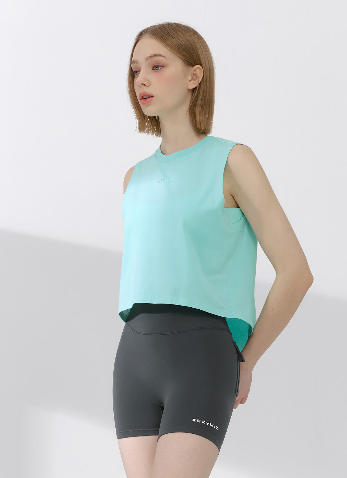 Premium Pima Cotton Back Slit Sleeveless Blouse - Women's Elegant Summer Top for Office, Date Night & Casual Outings