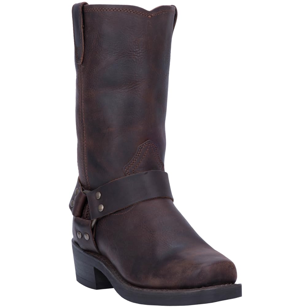 Men's Dean Harness Pull-On Boots - Western Cowboy Boots for Men, Comfortable & Durable Leather Work Boots - Perfect for Riding, Rancher, and Outdoor Activities