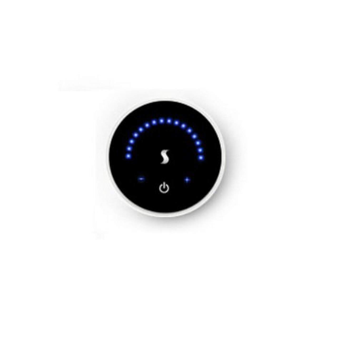 Thermasol MTC-WHT Microtouch Digital Shower Controller in Contemporary White & Blue - Modern Touchscreen Thermostatic Valve for Luxury Bathrooms & Spa Showers