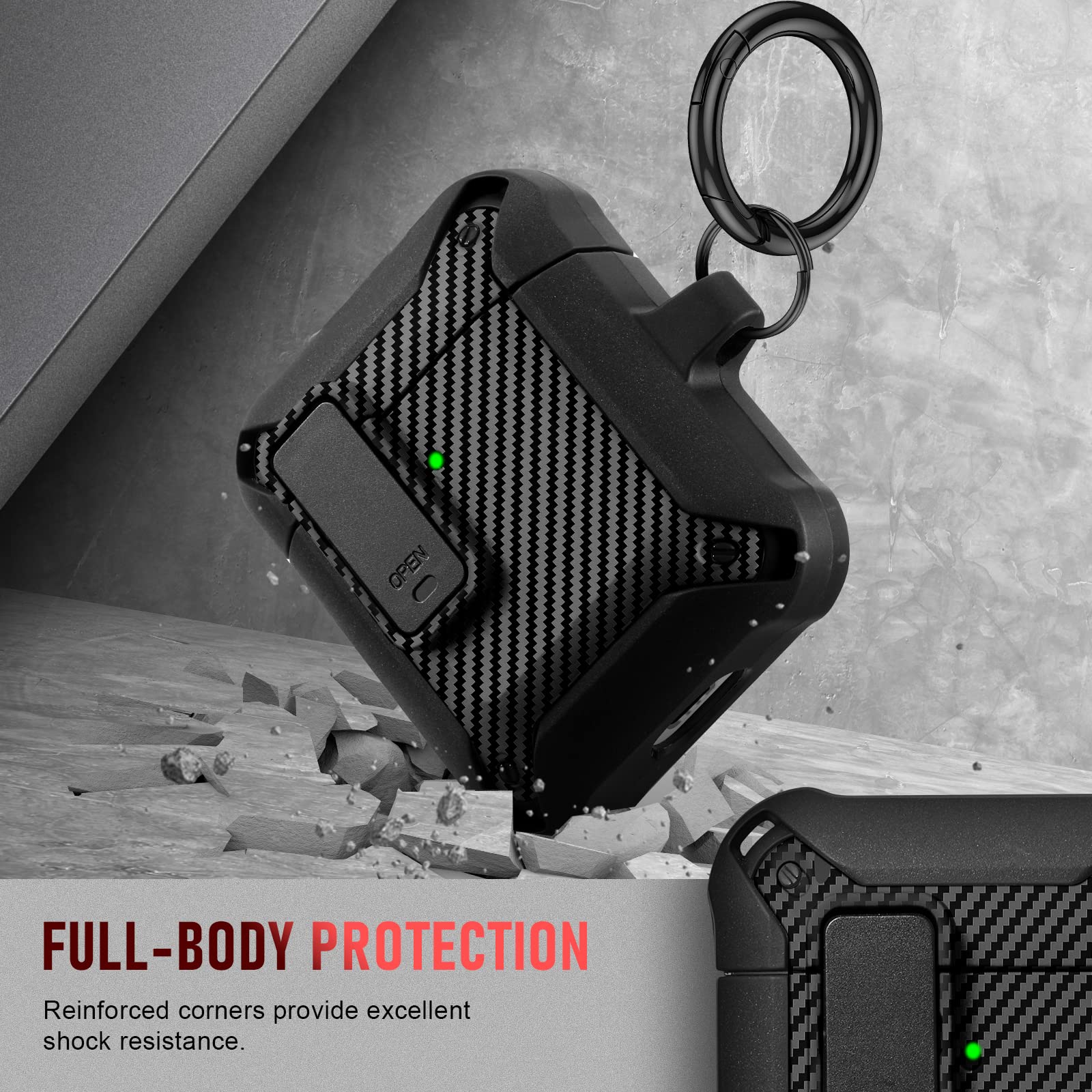 Maxjoy Armor Case for AirPods 1 & 2 - Military Protection for Men & Women | Gym & Travel
