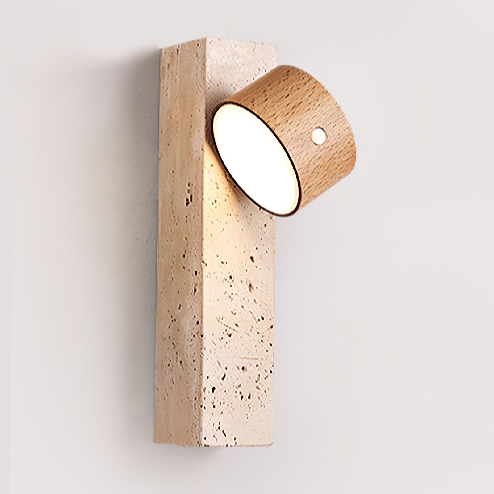 Axis Wood Wall Light - Modern Handcrafted Wooden Sconce for Bedroom, Living Room & Hallway - Warm Ambient Lighting for Home Decor